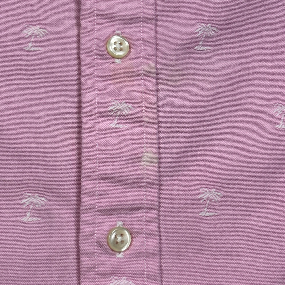Ralph Lauren Shirt Mens 2XL Pink Short Sleeve Button Down AOP Palm Trees Oxford - Picture 7 of 13